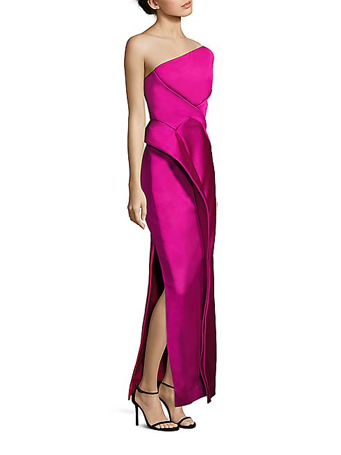 Zac Posen - Strapless Asymmetric Gown