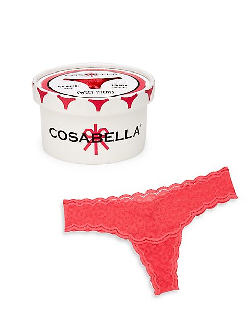 Cosabella - Sweet Treat Cheetah Lace Thong