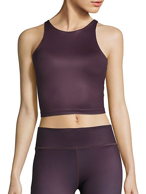 VIE ACTIVE - Diana Back Cutout Crop Tank Top