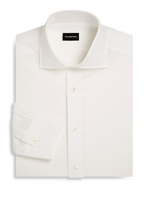 Ermenegildo Zegna - Regular Fit Seersucker Dress Shirt