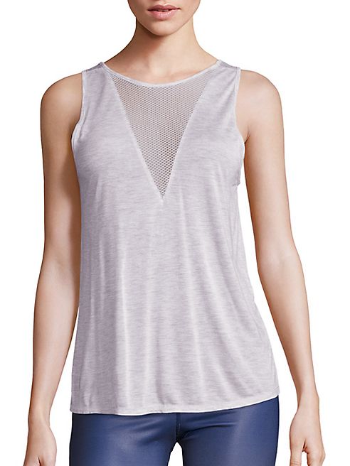 Alo Yoga - Warm Up Mesh Inset Tank Top