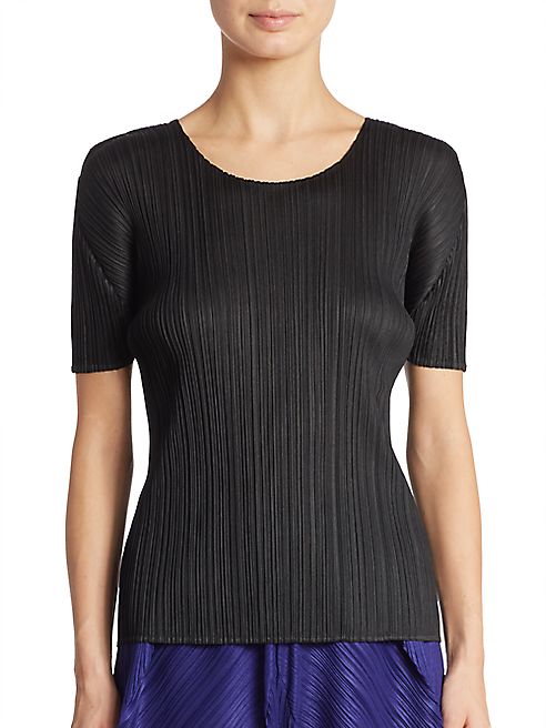 Pleats Please Issey Miyake - Basic Pleated Tee