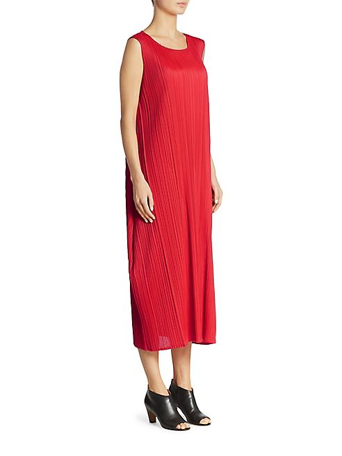 Pleats Please Issey Miyake - Pleated Maxi Dress