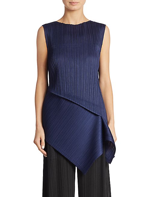 Pleats Please Issey Miyake - Long Ballet Top