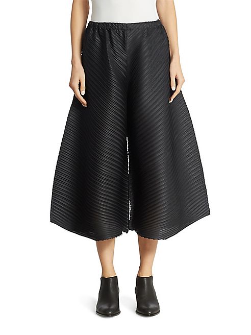 Pleats Please Issey Miyake - Cropped Wide-Leg Pants