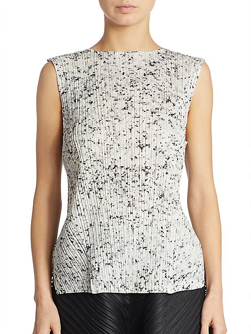 Pleats Please Issey Miyake - Marble Printed Tank