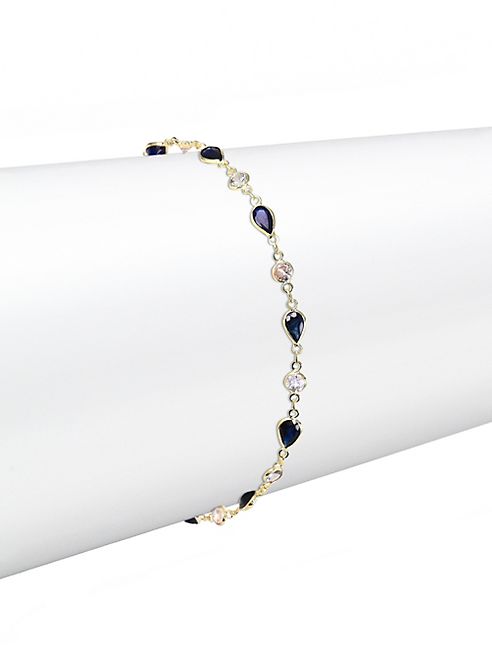 Meira T - Two-Tone Sapphire & 14K Yellow Gold Bracelet