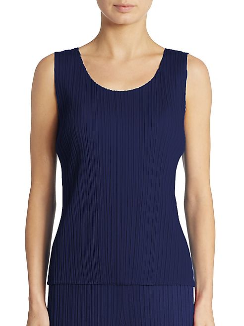 Pleats Please Issey Miyake - Basic Pleated Tank Top