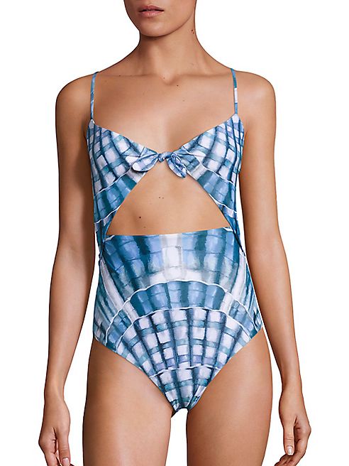 Mara Hoffman - One-Piece Tie Front Swimsuit