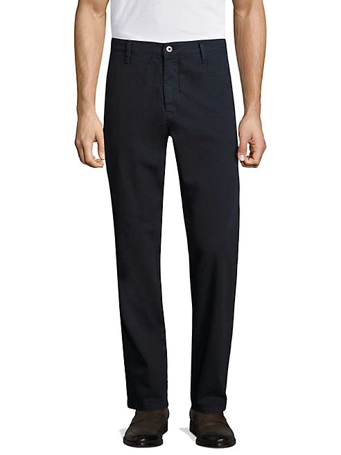 Eidos - Solid Slim-Fit Pants