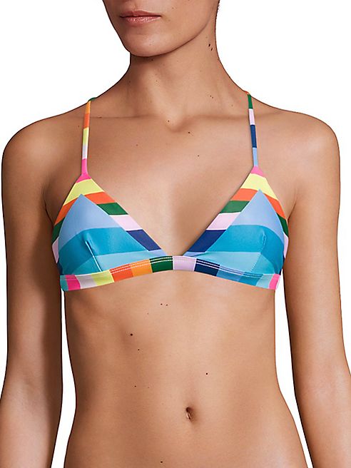 Mara Hoffman - Vela Rainbow Triangle Bikini Top