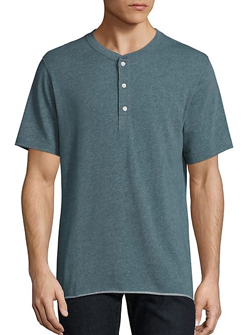 Billy Reid - Heathered Cotton-Blend Tee