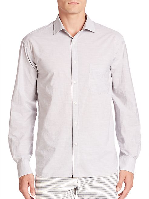 Billy Reid - Long Sleeve Striped Button-Down Shirt