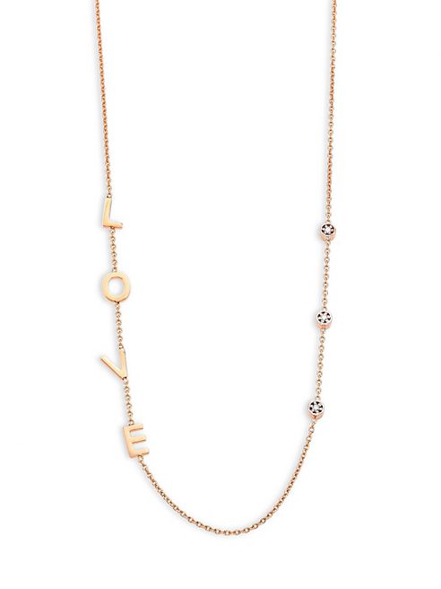 Kismet by Milka - Love Diamond & 14K Rose Gold Necklace