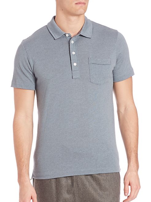 Billy Reid - Heathered Short Sleeve Polo