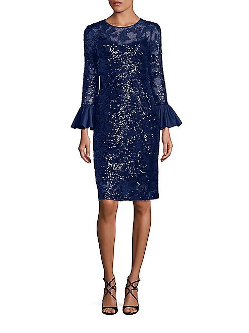 Teri Jon by Rickie Freeman - Sequined Sheath Dress