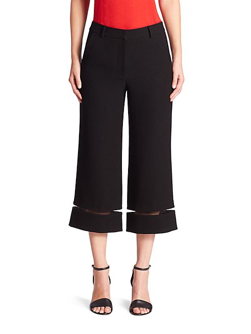 Alexander Wang - Cropped Tailored Wide-Leg Fishline Pants