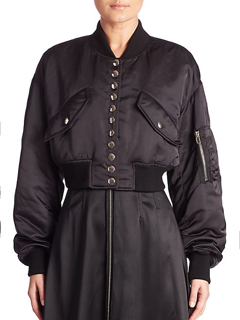 Alexander Wang - Cropped Bomber Jacket