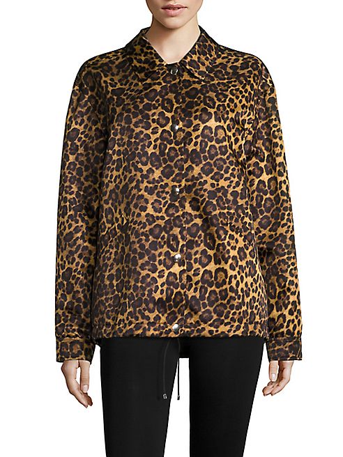 Alexander Wang - Classic Coaches Leopard-Print Jacket