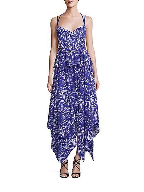 Prabal Gurung - Handkerchief-Hem Printed Cotton Dress