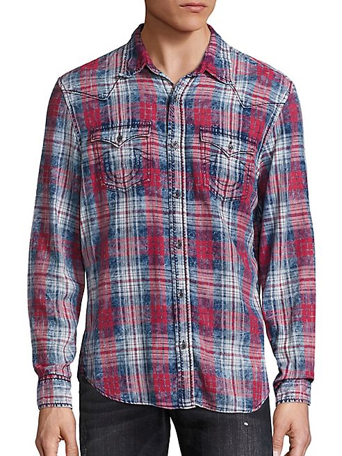 True Religion - Western Plaid Button-Down Shirt