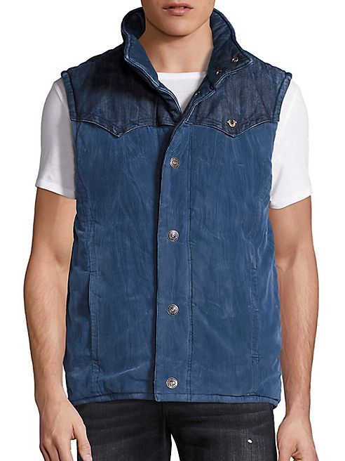 True Religion - Reversible Western Puffer Vest