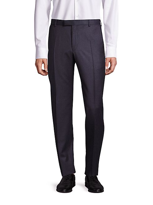 strellson - Mercer Plaid Dress Pants