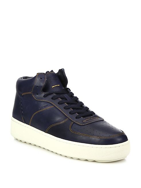 COACH - 1941 Patchwork Leather High-Top Sneakers