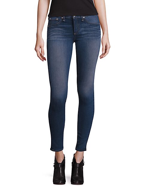 rag & bone/JEAN - Contrast Stitch Skinny Jeans