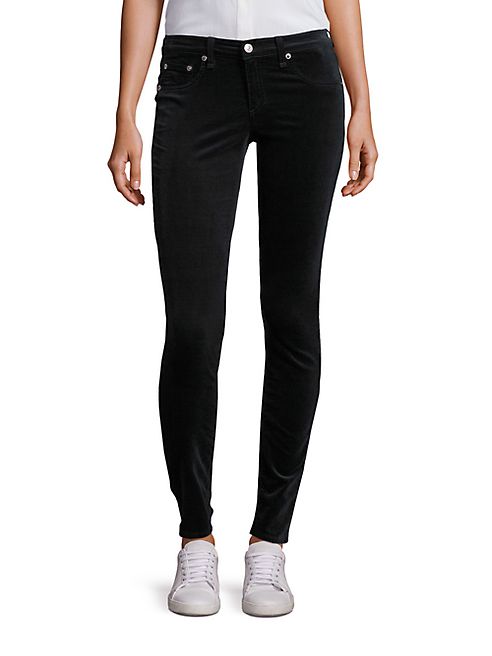 rag & bone/JEAN - Scarab Velvet Skinny Jeans