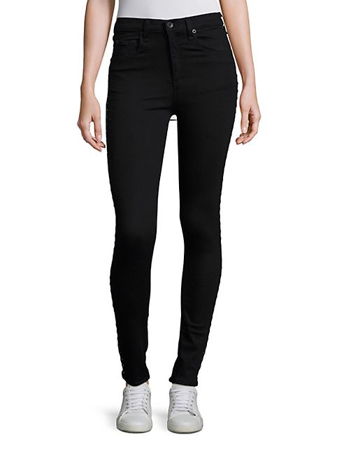 rag & bone/JEAN - Dive Super High Rise Grommet Detail Jeans