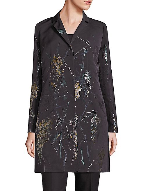 Lafayette 148 New York - Guenever Jacquard Fontaine Floral Coat