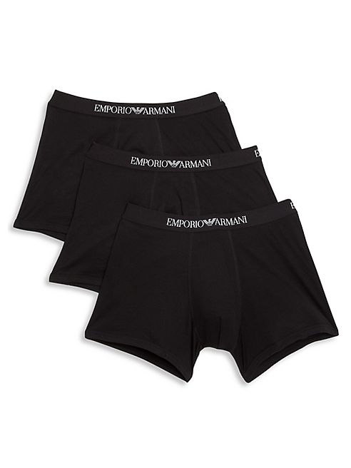 Emporio Armani - Genuine Cotton Boxer Briefs, 3-Pack