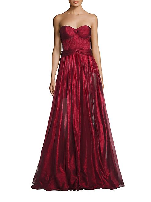 Maria Lucia Hohan - Strapless Metallic Gown