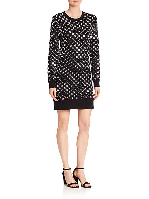 Michael Kors Collection - Embroidered Crewneck Dress