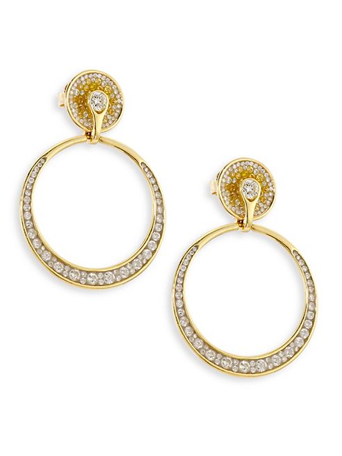 Plevé - Yellow Burst Diamond & 18K Yellow Gold Opus Hoop Earrings/1