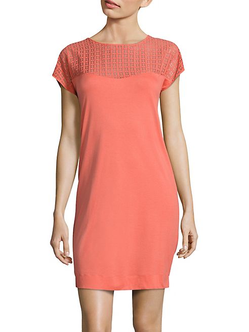 Hanro - Mathilde Mercerized Cotton Geometric Dress