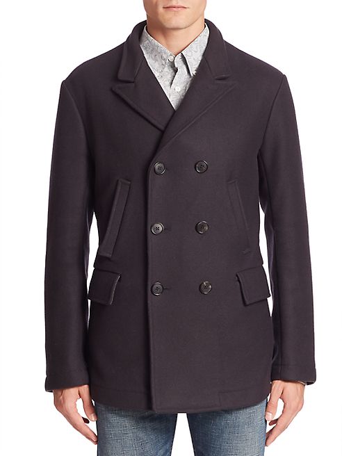 Billy Reid - Wool Blend Bond Peacoat