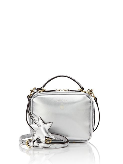 Mark Cross - Laura Baby Metallic Leather Camera Bag