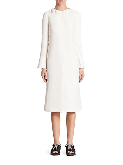 Marni - Crinkled Chiffon Midi Dress