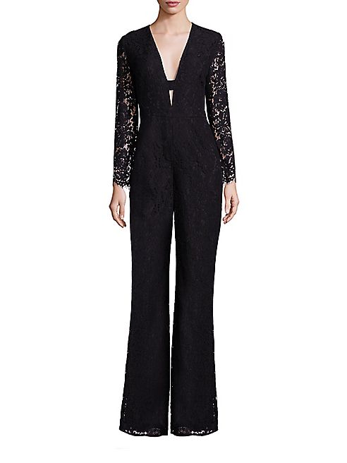 Diane von Furstenberg - Kyara Lace Long Sleeve Jumpsuit