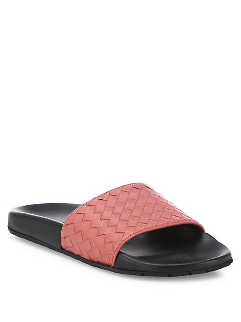 Bottega Veneta - Intrecciato Leather Speedster Slides