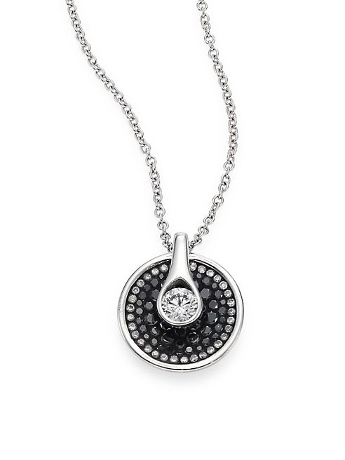 Plevé - Opus Diamond & 18K White Gold Round Pendant Necklace