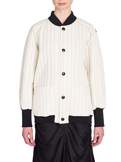 Marni - Pinstripe Quilted Bomber Jacket