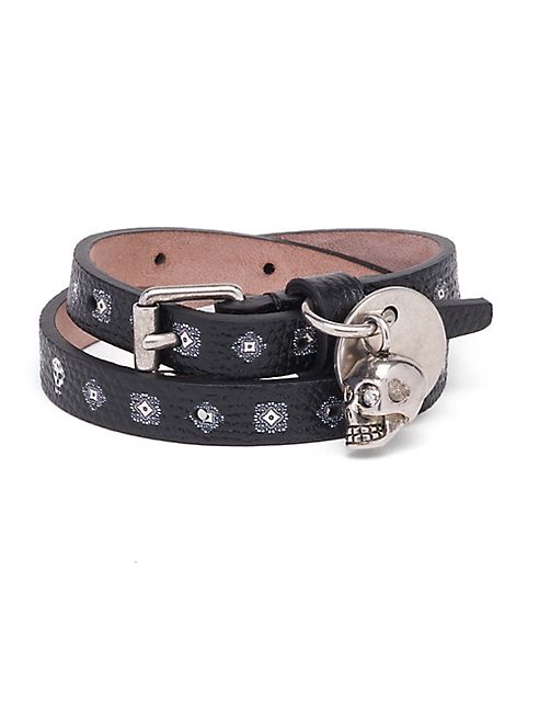 Alexander McQueen - Textured Leather Bracelet