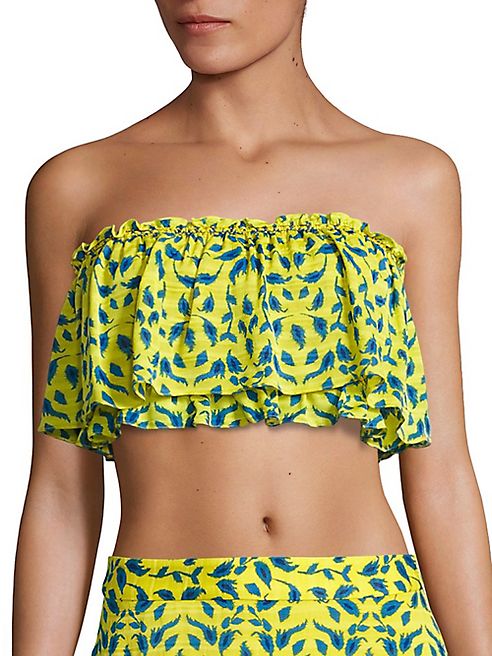 Tanya Taylor - Gina Silk Strapless Bandeau Top