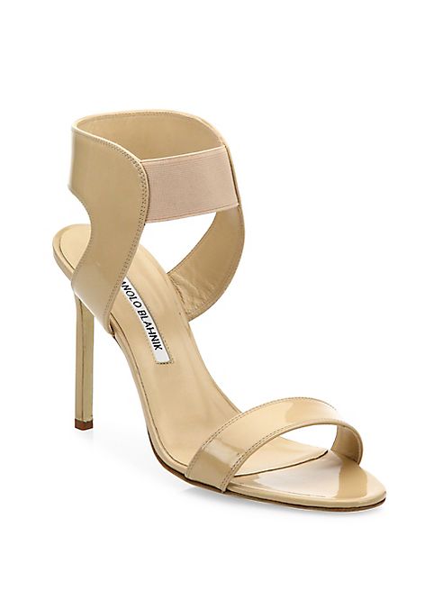 Manolo Blahnik - Pepe Patent Leather Sandals