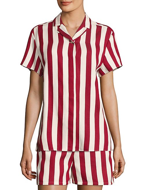 RED Valentino - Striped Camp Shirt