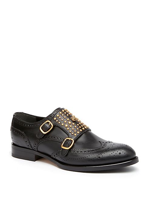 Gucci - Queercore Studded Brogue Monk Shoes