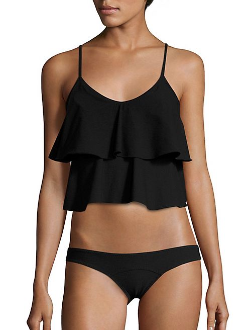 Lisa Marie Fernandez - Two-Piece Imaan Tiered Flounce Bikini